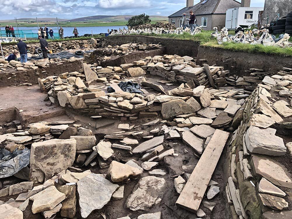 2019: The north end of Structure Twelve, looking towards the smaller, and later, Structure Twenty-Six. (📷 Sigurd Towrie)
.
#Neolithic #Orkney #Archaeology