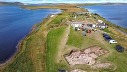 The view north-west from above Trench T.  ( Tom O'Brien)