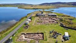 Trench J and P, looking south-eastwards towards Trench T and the Stones of Stenness.  ( Tom O'Brien)