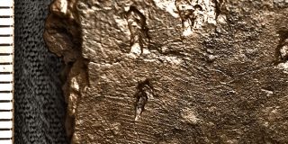 An image of the latest Ness of Brodgar fingerprints captured using Reflectance Transformation Imaging. (Jan Blatchford)